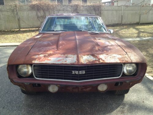 1969 camaro rs no motor, no trans, x11 project