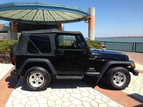 05 jeep wrangler sport automatic trans no reserve runs &amp; drives great soft top!