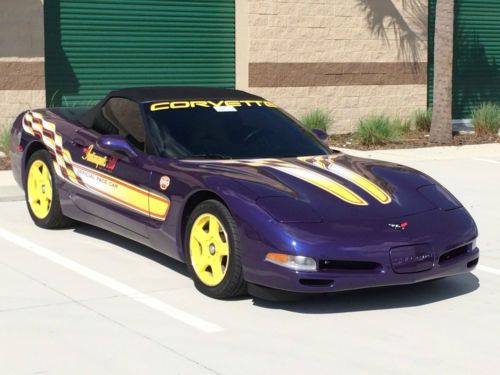 1998 chevrolet corvette indianapolis 500 pace car, number 1 track car