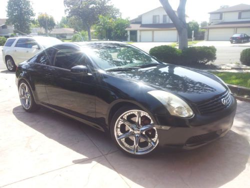 2006 infiniti g35 coupe manual transmission black