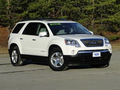 White slt 3.6l 275 hp suv tan leather aux bose warranty v6 3 rows quad buckets