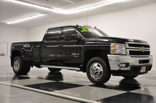 Ltz 4x4 camera 6.6l hd duramax diesel dually crew 2010 2011 2012 3500 4wd black