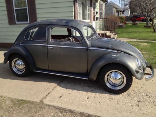 1957 classic vw beetle deluxe model, oval window, rare yanase import