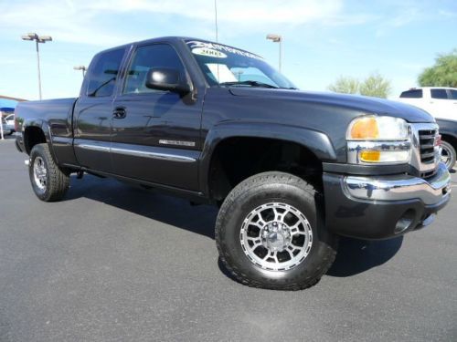 2003 gmc sierra 2500hd sle extra cab 4x4 used custom lifted truck~low miles!!