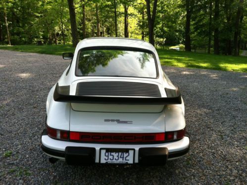 1982 Porsche 911SC sunroof cpe. white with black sport seats, image 3