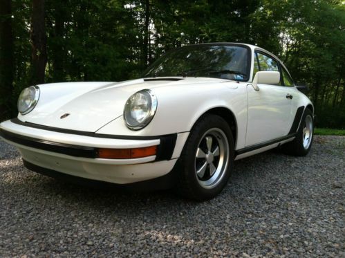 1982 Porsche 911SC sunroof cpe. white with black sport seats, image 5