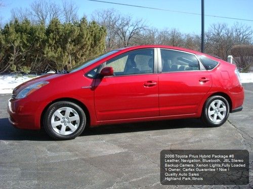 2006 toyota prius pkg #8 leather navigation xenons backup cam bluetooth 1 owner