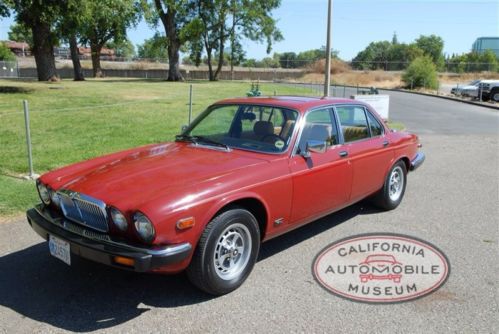 Clean 1982 red jaguar xj6