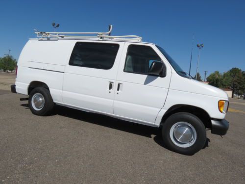 2000 ford e250 cargo van w/ generator &amp; compressor 1 owner fleet 96k orig miles!