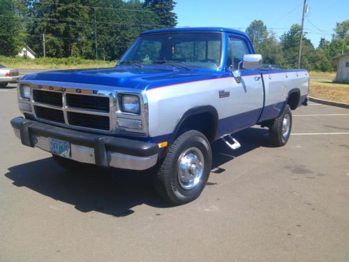 1992 dodge w250 reg cab pickup 2-door 5.9l luxury edition cummins diesel