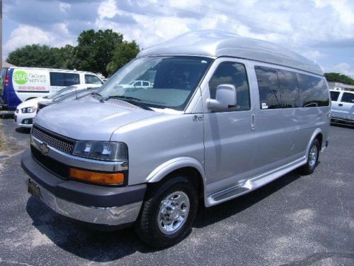 2010 chevy express 9 passenger majestic hightop conversion van w/ quigley 4x4