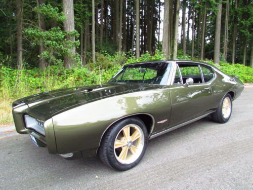 1968 pontiac gto original, matching numbers 400, real 242 gto, veldoro green