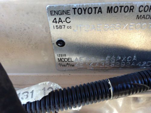 VERY RARE TOYOTA COROLLA SR5 1 OWNER LOW MILES, image 12