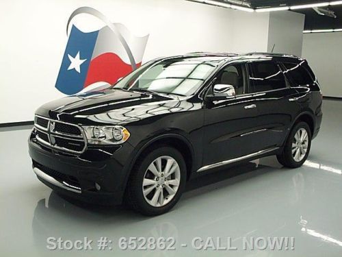 2011 dodge durango crew sunroof nav rear cam dvd 39k mi texas direct auto