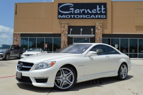 2012 mercedes cl63 designo package night view white houston texas finance