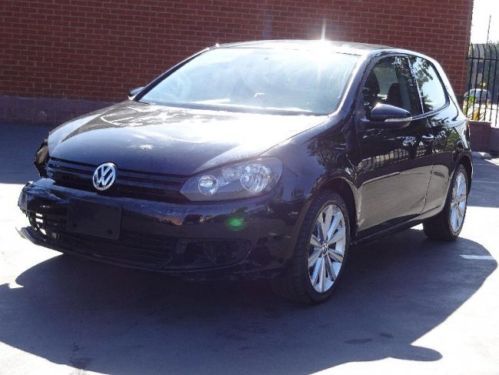 2012 volkswagen golf 2.0l tdi damaged crashed fixer repairable project runs!l@@k