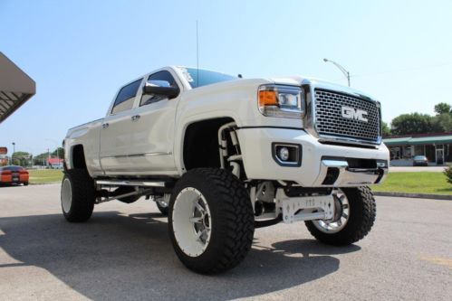 Bks built trucks white 2015 denali 2500 duramax lifted 10&#034; full throttle