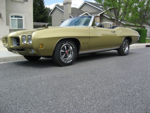 1970 pontiac gto 455 ram air convertible rare car!