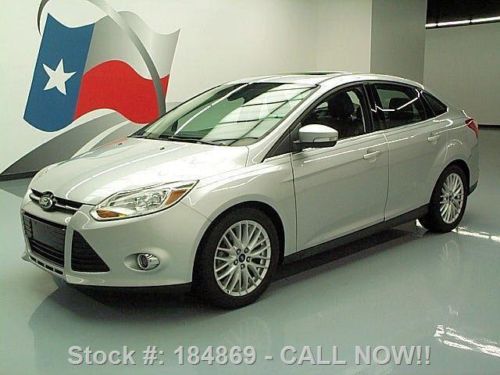 2012 ford focus sel sedan auto sunroof leather only 54k texas direct auto