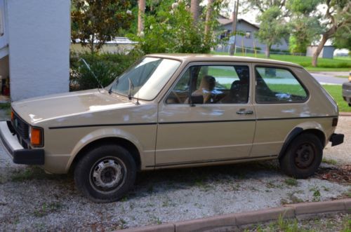 1981 vw volkswagen rabbit l diesel w/ air conditioning unmolested no reserve!!
