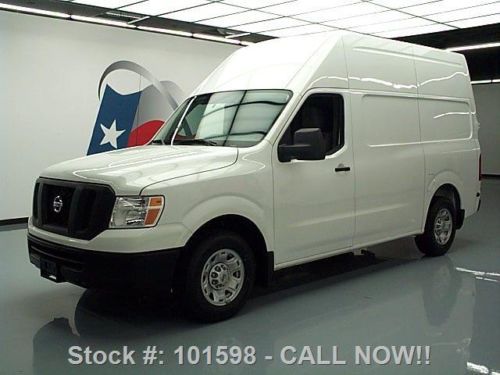 2013 nissan nv 2500 hd s cargo van 5.6l v8 high roof 7k texas direct auto