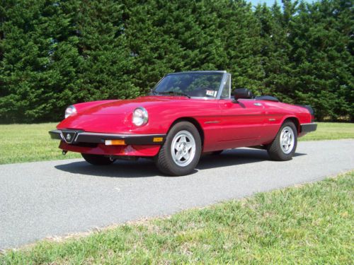 1991 alfa romeo spider veloce covertible italian sports car pininfarina