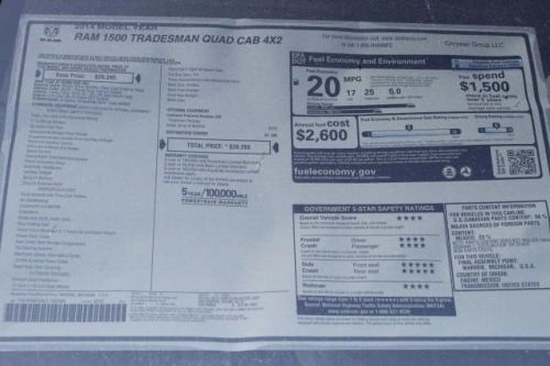 2014 RAM 1500 Tradesman/Express, US $26,088.00, image 3