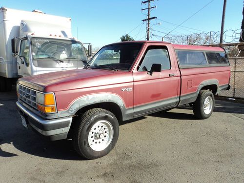 1990 ford ranger xlt standard cab pickup 2-door 2.9l, no reserve