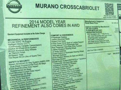 2014 nissan murano crosscabriolet base