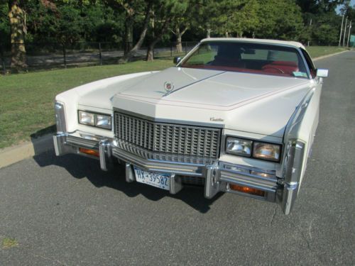 1976 cadillac eldorado convertible: 74,000 original miles: garaged &amp; pampered!