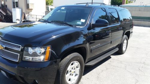 2012 chevy suburban lt , black/black, dvd, limo, limousine