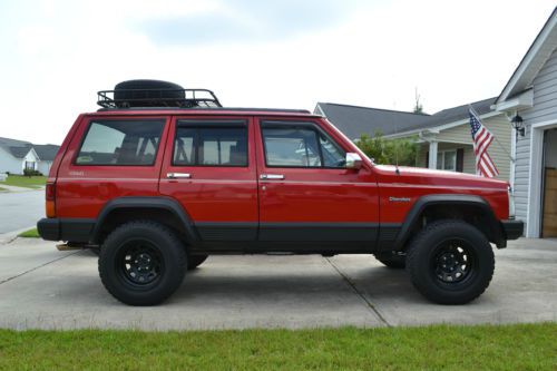 1995 jeep cherokee country sport utility 4-door 4.0l 4x4 4wd xj w/ 2&#034; lift &amp; bfg