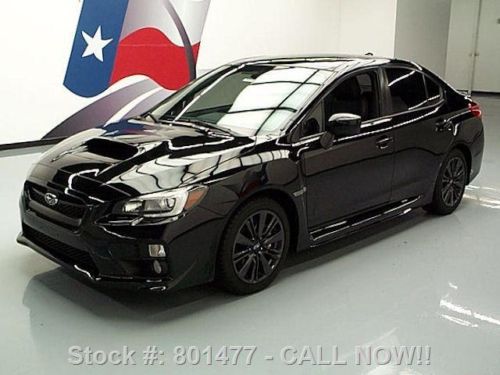 2015 subaru wrx ltd sedan awd sunroof htd leather 2k mi texas direct auto