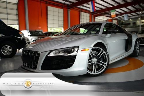 10 audi r8 quattro 5.2l v10 r-tronic 9k navigation rear cam sensors carbon fiber