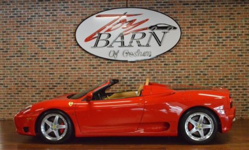 2004 ferrari 360 spider rosso corsa tan leather scuderia shields f1