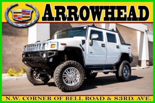 H2 sut custom 8&#039;&#039; lift supercharged white wheat leather 35803 miles one of  kind