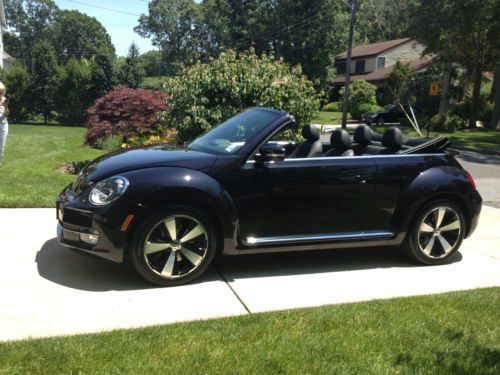 Purchase Used 2013 Vw Beetle Convertible Turbo Manual Black Black Black