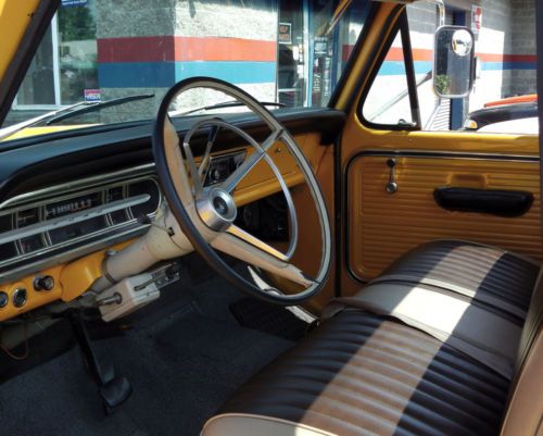 Beautifully restored ford f350 stakebed truck