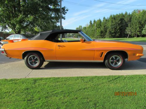 1972 pontiac lemans gto convertible clone cruiser judge cruise night muscle