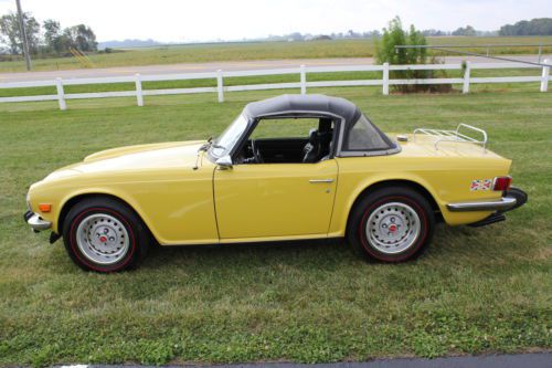 1975 triumph tr-6  with only 12, 440 miles