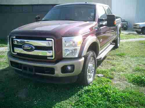 2011 FORD F250 KING RANCH 4X4 SALVAGE- CERTIFICATE OF DESTRUCTION TITLE, image 2