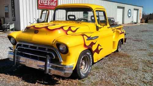 1957 **no reserve** chevorlet big back window shortbed stepside