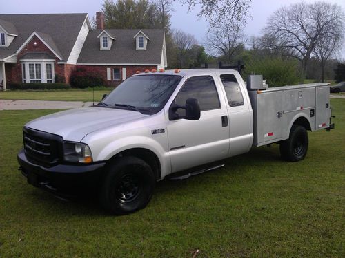 2002 ford f350  7.3 powerstroke diesel clean service bed