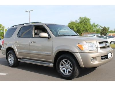 2005 toyota sequoia limited 1-owner 111k miles leather sunroof jbl rear dvd