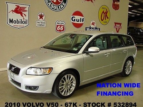 2010 v50 wagon,fwd,2.4l,leather,hd radio,bluetooth,17in wheels,67k,we finance!!