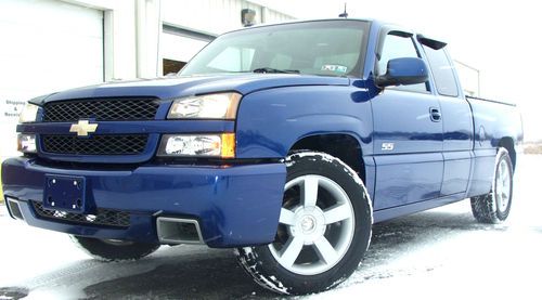2003 chevrolet silverado 1500 ss extended cab pickup 4-door 6.0l rare blue awd