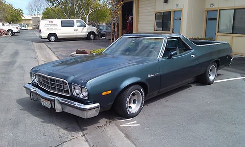 1976 ford ranchero 500 truck 95k 351 engine runs very well vintage slotted mags