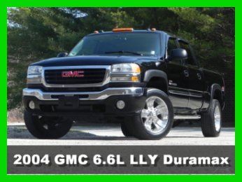 2004 gmc sierra 2500hd slt 4 door short bed 6.6l lly dmax diesel 4x4 4wd leather