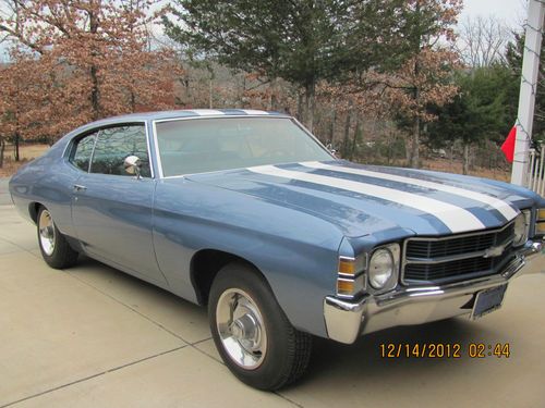 1971 chevelle 2 dr. hardtop with built sm block chevy engine &amp; turbo 350 trans