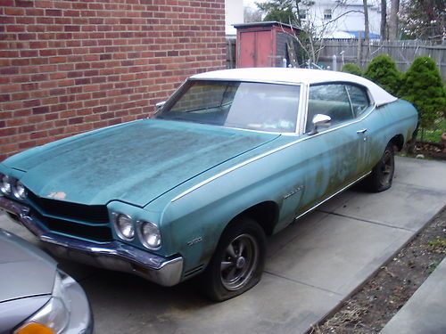 1970  chevrolet chevelle malibu barn find 2 owner vehicle